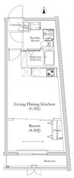 リルシア馬込 106 間取り図