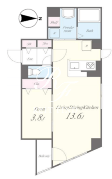 カルペンテリアエッセ 202 間取り図