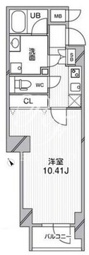 ルクレ西馬込 208 間取り図
