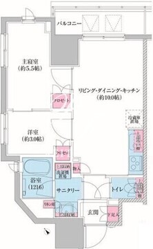 レジディア荻窪3 1101 間取り図