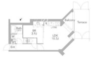 グランデュオ桜新町 103 間取り図