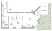 グランデュオ桜新町 105 間取り図