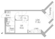 グランデュオ桜新町 204 間取り図