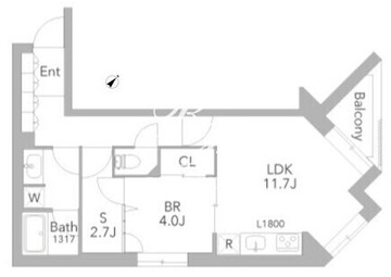 グランデュオ桜新町 305 間取り図