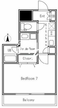 レヴァンテ浅草 502 間取り図