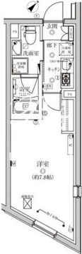 ベルシードステアー武蔵小山 202 間取り図