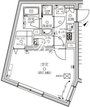 ベルシードステアー武蔵小山 403 間取り図