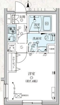 ベルシードステアー大森北 402 間取り図