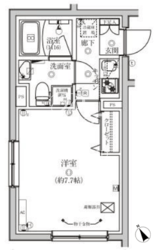 ベルシードステアー大森北 303 間取り図