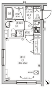 ベルシードステアー大森北 403 間取り図