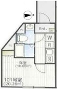 THE PARK EXIA 大崎 101 間取り図