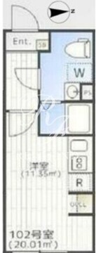 THE PARK EXIA 大崎 102 間取り図