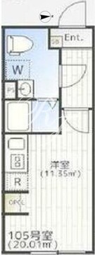 THE PARK EXIA 大崎 105 間取り図