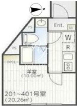 THE PARK EXIA 大崎 201 間取り図