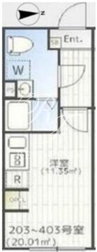 THE PARK EXIA 大崎 203 間取り図