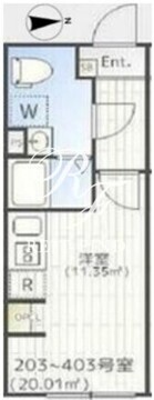 THE PARK EXIA 大崎 303 間取り図