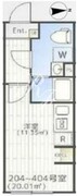 THE PARK EXIA 大崎 204 間取り図