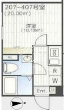 THE PARK EXIA 大崎 207 間取り図