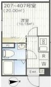 THE PARK EXIA 大崎 407 間取り図