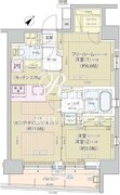 レビスタ白金高輪 1103 間取り図