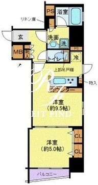 フェルクルール上野駅前 403 間取り図