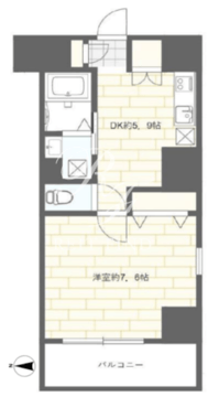 MLコート木場 403 間取り図
