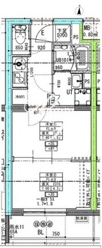 ラヴィエール住吉駅前 203 間取り図