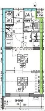 ラヴィエール住吉駅前 303 間取り図