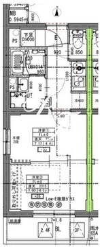 ラヴィエール住吉駅前 402 間取り図