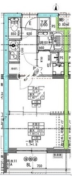 ラヴィエール住吉駅前 403 間取り図