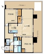 シティタワー新宿 1810 間取り図