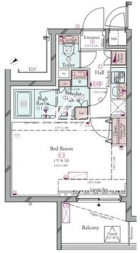 コンシェリア池上THE RESIDENCE 407 間取り図