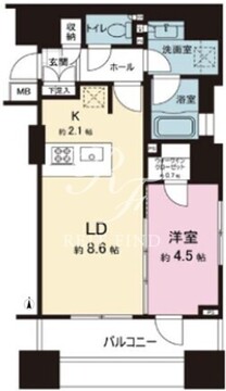 クオリア神南フラッツ 201 間取り図