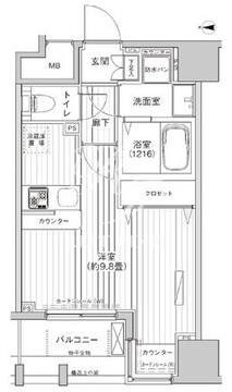 レジェンダリーコート赤羽 402 間取り図