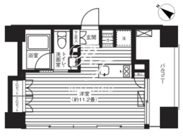 ティー東麻布 803 間取り図