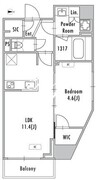グランパセオ押上八広 401 間取り図