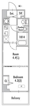 グランパセオ押上八広 202 間取り図