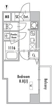グランパセオ押上八広 103 間取り図