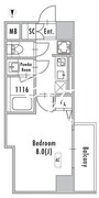 グランパセオ押上八広 406 間取り図