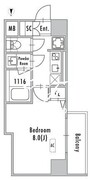 グランパセオ押上八広 806 間取り図