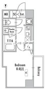 グランパセオ押上八広 906 間取り図