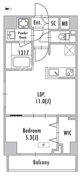 グランパセオ押上八広 305 間取り図