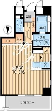芝公園アパートメント 801 間取り図
