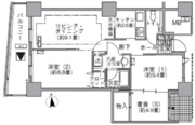 アクティ汐留 3213 間取り図