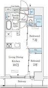 プライムブリス深川住吉 802 間取り図