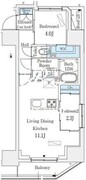 プライムブリス深川住吉 803 間取り図