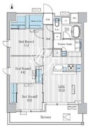 テラ蚕糸の森 606 間取り図