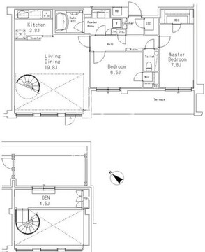 ＭＦＰＲ目黒タワー 107 間取り図