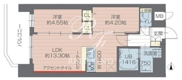 プレジオ西日暮里ノース 201 間取り図