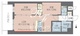 プレジオ西日暮里ノース 402 間取り図